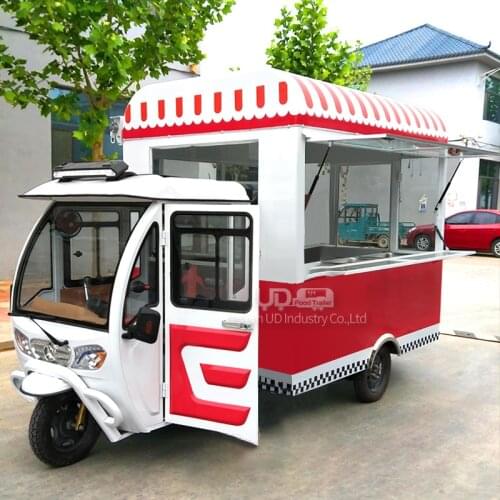 Hot Sale Ice Cream Trucks Electric Tuk Tuk Piaggio Ape Mobile Food Cart