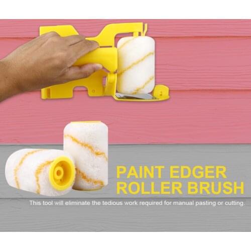 Universal Hand-held Roller Paint Edger Brushes Trimming Roller Brush Portable Home Wall Ceilings Coating tool for beginner