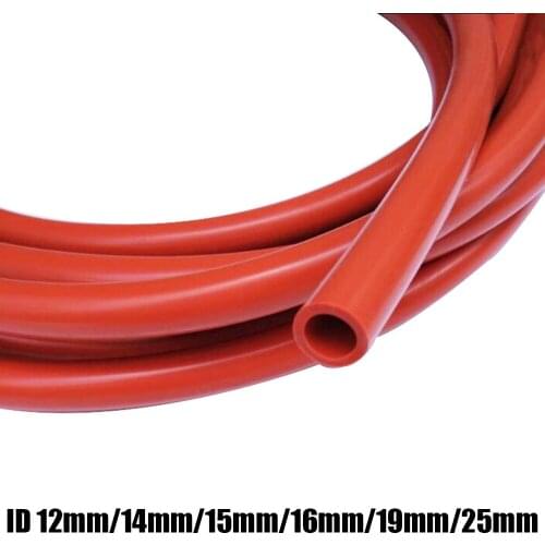 Universal ID12mm 14mm 15mm 16mm 19mm 25mm Car Silicone Vacuum Hose Tube Pipe Red Black Car Replacement Parts New Free Shipping