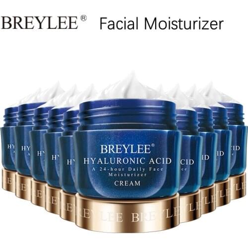 BREYLEE HyaluronicAcid Facial MoisturizerCreamWhiteningSmoothing NourishingFaceSkinCare 24-hourDaily ImproveDrySkin Korea Cream