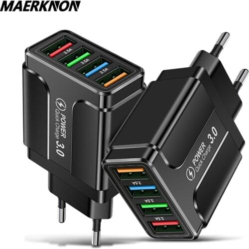 Cargador USB de carga rápida para teléfonos inteligentes, adaptador de carga rápida 3,0 Teléfono Universal para iPhone 12 Pro Ma