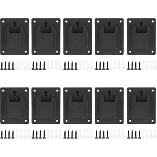 10Pcs Tool Holder For Dewalt 20V Tool Hanger ABS Plastic Drill Tool Mount Fit For M18 Tools With Screws