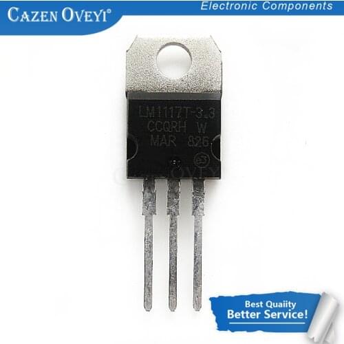 10pcs/lot LM1117T-3.3 TO220 LM1117-3.3 LM1117T 3.3V LM1117 TO-220 In Stock