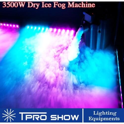3500W Smoke Machine Water Dry Ice Low Lying Ground Fog Effect For Stage Wedding Event Party DJ Light Show Covered Dance Floor