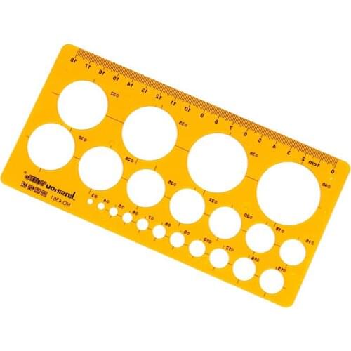 4321 Transparent plastic Circular drawing template Drawcircle board design ruler for students Designers