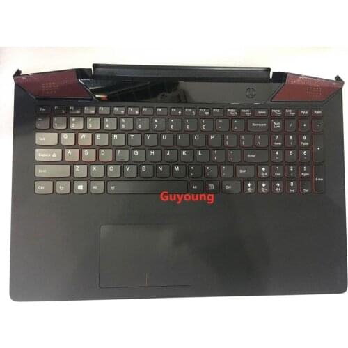 90% NEW Palmrest for Lenovo IdeaPad Y700 Y700-15 Y700-15ISK Y700-15ACZ Keyboard with Backlit Bezel Upper Cover TOUCHPAD US