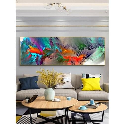 Large Size Abstract Blue Purple Cloud Diy Diamond Painting 5D Full Square Round Diamond Embroidery Landscape MosaicZP-4403