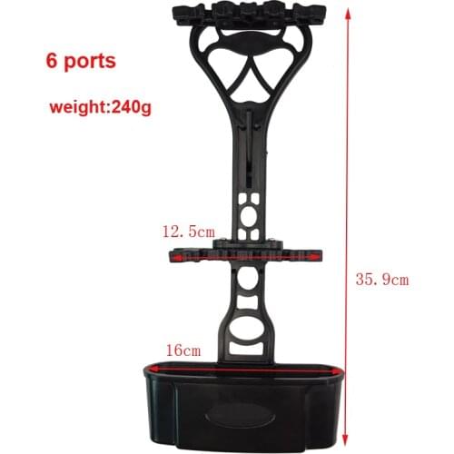 6 Ports Quiver Archery Quick Release Arrow Holder Lightweight Slience Quiver Arrow Tube Compound Recurve Bow Hunting Accessories