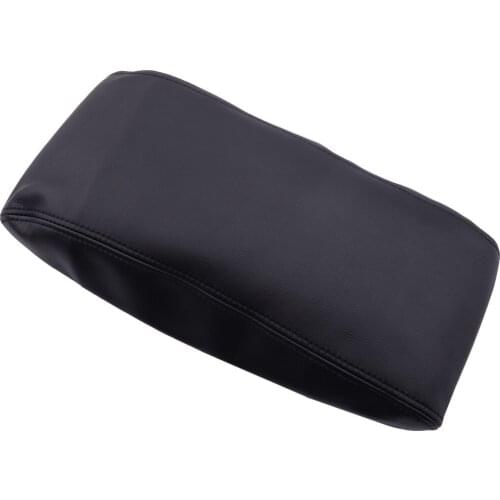 Black&Black Stitch PU Leather Center Console Armrest Lid Cover Fit For Jeep Grand Cherokee 2011 2012 2013 2014-2017 2018 2019