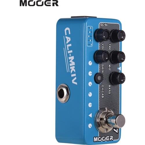 MOOER 017 CALI MK IV Digital Preamp Preamp Preamplifier Guitar Pedal Cabinet Simulation Dual Channels 3 Speaker CAB Simulation