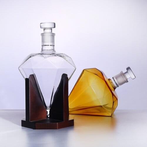 1000ML Decanter Luxurious Crystal Red Wine Brandy Champagne Glasses Decanter Bottle Jug Pourer Aerator For Bar With Shelf