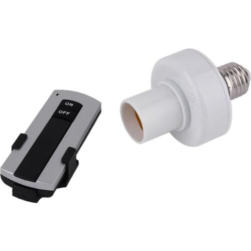 ICOCO Professional E27 Screw Wireless Remote Control Light Lamp Bulb Holder Bases Cap Socket Switch Lamp Accessories On Off 220V