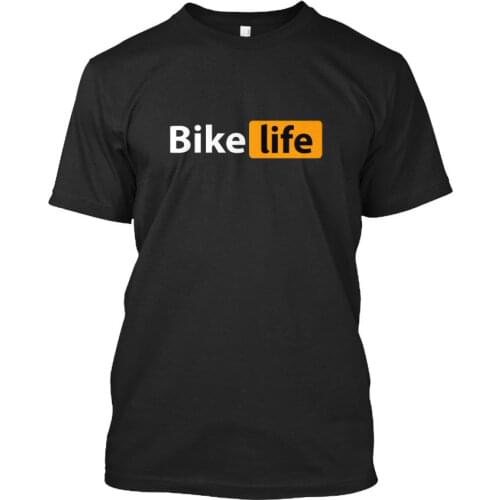 Cheap Crew Neck MenS Top Tee Biker Life Hub Logo - Standard Unisex T-Shirt Tops Tshirt Homme
