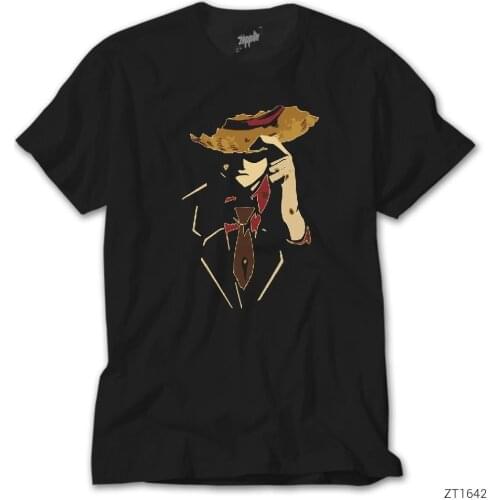 Unisex Woman Man Anime Tshirt Black Color 100% Cotton