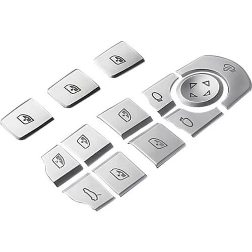 Car Window Lifter Buttons Sequins Decoration Trim Chrome Interior Cover for Porsche- Panamera Cayenne Macan Accessory