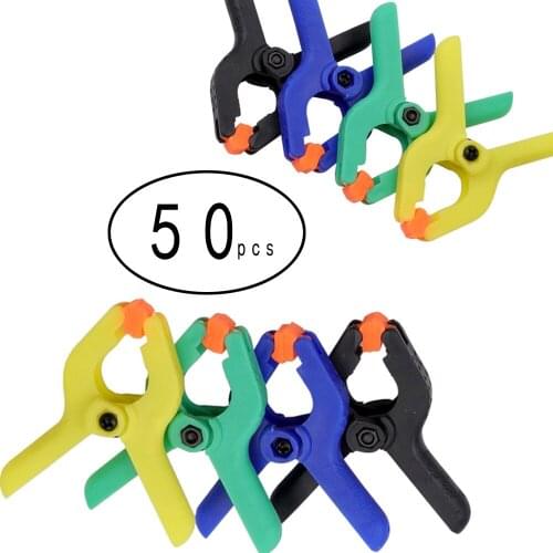 Hot selling 50/40/30Pc 2inch Plastic Clip Fixture Fastening Clamp for Mobile Phone Tablet Glued LCD Screen Repair Tools