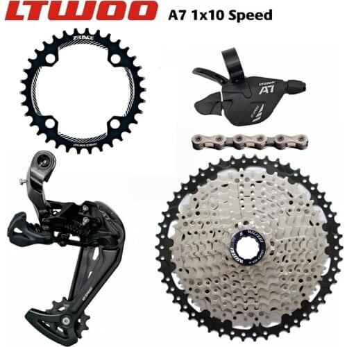 LTWOO A7 1x10 Speed Shifter + Rear Derailleur +40/42/46/50T Cassette Chainring + SUMC 10s Chain Groupset, PCR BEYOND M6000