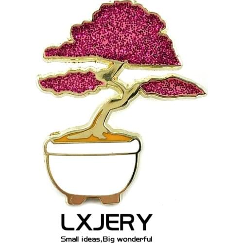 LXJERY Beautiful Plant Pin Badge On Backpack Funny Brooch Pins For Clothes Broche For Women Girls Gift