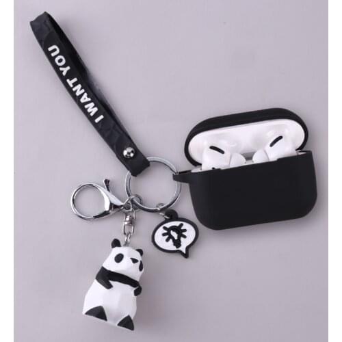 Cute Panda Cartoon Case for Honor Earbuds X1 Case with Keychain Silicone Earphones Cover for Honor X1 Cover Fundas Honor X 1