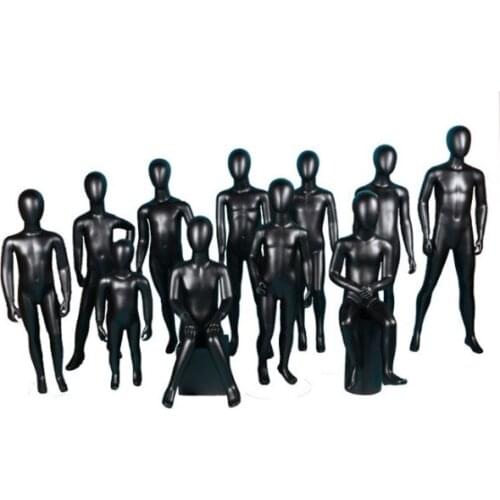 Children Model Abstract Facial Features Reinforced Dumb Black Child Mannequin Customized