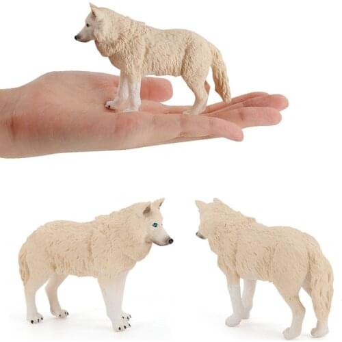 Simulation Model Wolf Animals Model Toys Sets Animal Toy Action Figure Educational Ornaments Toy Figure boy Gift brain game