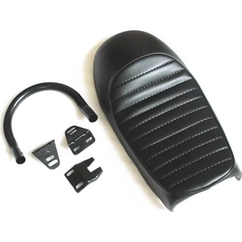Motorcycle Black Hump Cafe Racer Vintage Seat Cushion with 230mm Frame Hoop Seat Loop For Honda Suzuki yamaha