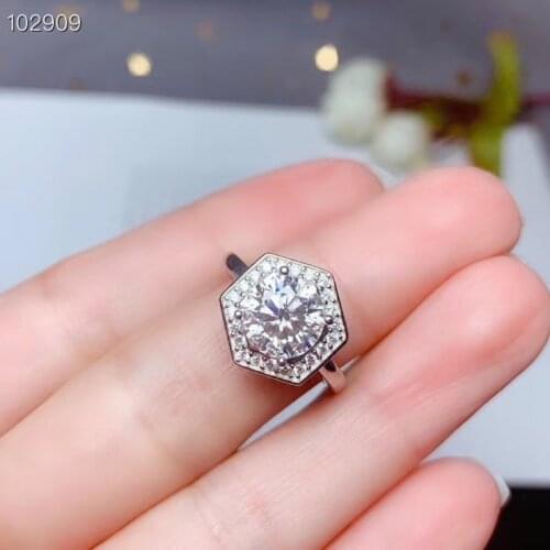 Moissanite,Latest design simple and exquisite 925 Sterling Silver including certificate VVS,D