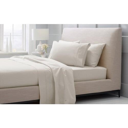 100% Egyptian Cotton 1200 TC Super King Size Flat sheet duvet cover 260X290 cm Beige gray colors N pieces set customize