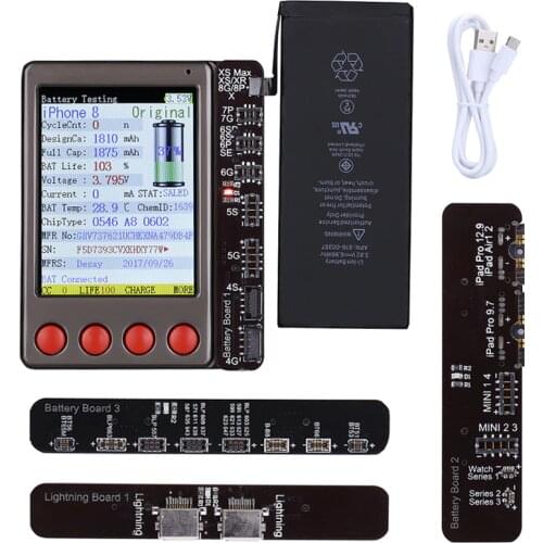 NEW USB Cable Tester Battery Tester For iPhone XS XR XS Max X 8 8P 7 7P 6S 6 5 Battery Checker for Android a Key Clear Cycle