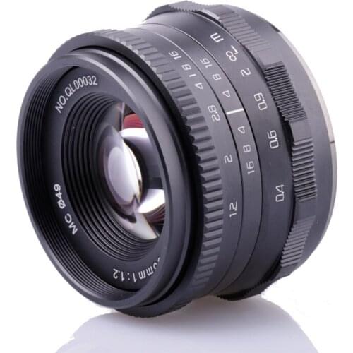 RISESPRAY Camera lens 35mm F1.2 Prime Lens for Canon EOS-M EF-M mount M1 M2 M3 M5 M6 M10 Camera