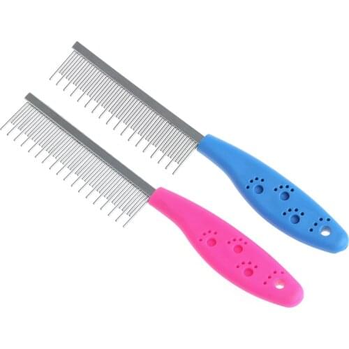 Pet Dog Trimmer Grooming Comb Brush Comb Rake Hair Shedding Flea Drop shipping