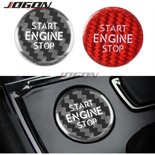 Real Carbon For VW Golf 7 MK7 VII GTI R Tiguan Jetta CC Arteon Passat B8 Touareg T-roc Car Engine Start Stop Button Ring Cover