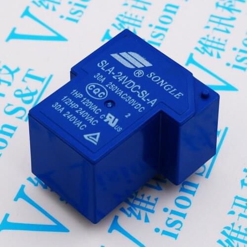 80PCS/Lot SLA-24VDC-SL-A SLA-24VDC 24V 30A 5Pin T90 Power Relay
