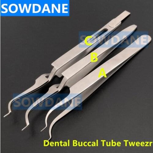 Dental Orthodontic Posterior Buccal Tube Bonding Tweezer Holder Placer Stainless steel Dental Orthodontic Tool