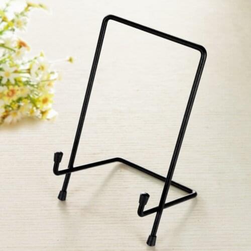 MagiDeal Heavy Duty Black Destop Rack Display Easel Ceramic Dish Plate Art Photo Picture Book Notebook Display Holder