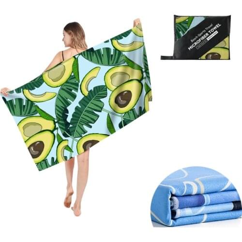 80x160cm Beach Towel Super Soft Microfiber Towels Yoga Towel Quick Drying Travel Sports Blanket Bath Swimming Pool Camping Gift