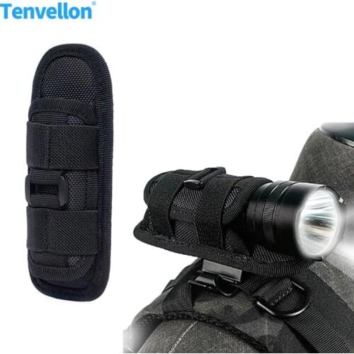 Tactical Flashlight Bag 360 Degree Defense Stick Case Hiking Tool Hunting Lighting Accessory Camping Survival Tools