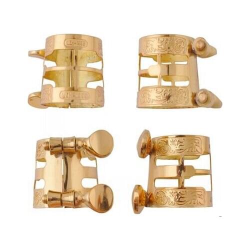 Clarinet drop e alto sax mouthpiece bakelite carved metal Ligature clamp reed ferrule