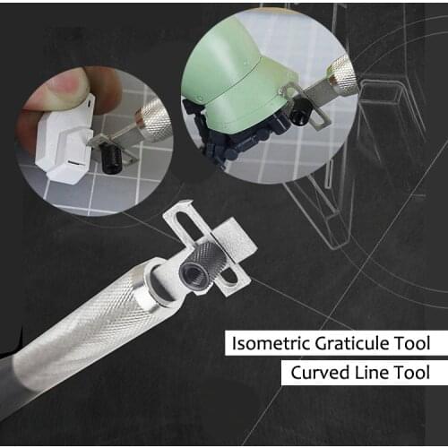 Mirror engraving knife Knife assist Gundam military model used Curved surface Isometric Graticule Tool