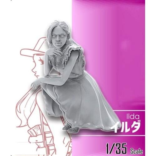 1/35 Resin Model Building Kit Figure Girl Vanessa