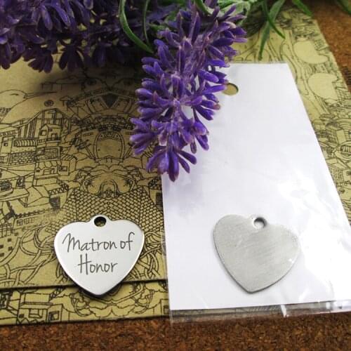 10pcs--"matron of honor"stainless steel charms more style for choosing DIY Charms pendants for necklace