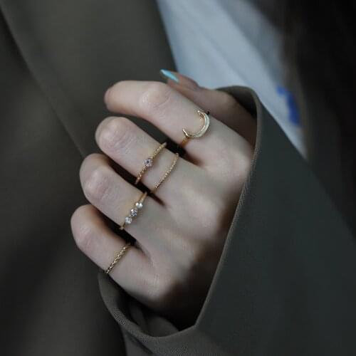 12 Pcs/Set 2021 Fashion Punk Simple Design Vintage Gold Color Joint Rings Sets for Women Jewelry Korean Version Joint