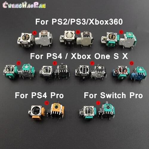 2 Pcs For Dualshock 4 PS4 PRO Slim PS2 PS3 Controller 3d Rocker Joystick Axis Analog Sensor Repair Parts Accessories switch pro