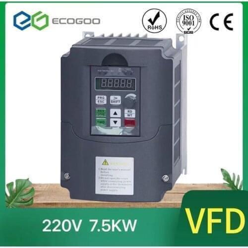 220v 4KW-7.5KW VDF 3 Phase Output 220V Frequency Converter Adjustable Speed Drive For CNC Motor