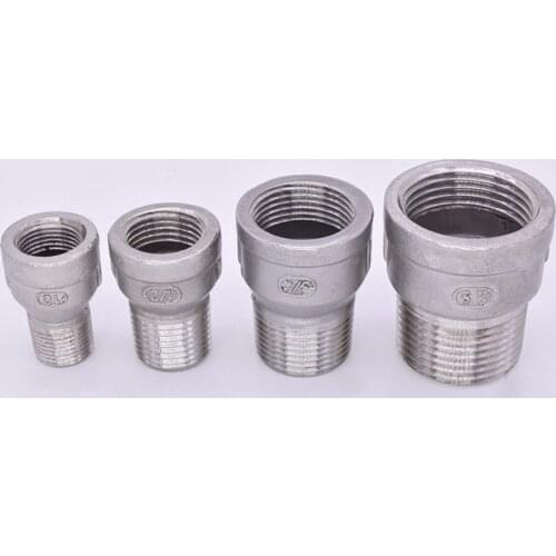 3/8" 1/2" 3/4" 1" BSP Female To Male Thread Stainless Steel Pipe Fitting Connector