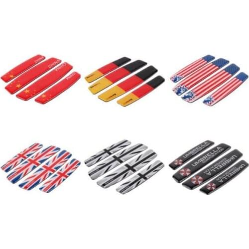 50 Set France China Australia Germany India Italy England Flags Car Side Edge Protector Styling Door Anti Collision Strip Emblem