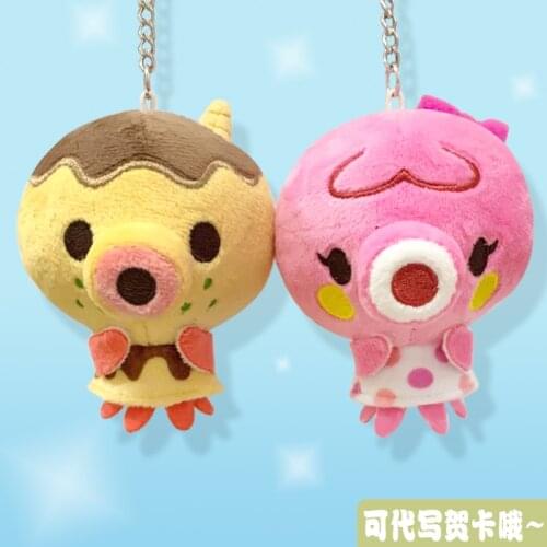 Animal Crossing New Horizons Octopus Zucker Marina Cosplay Cute Mini Plush Dolls Keychain Toy Bag Pendant Keyring kawaii Gift An