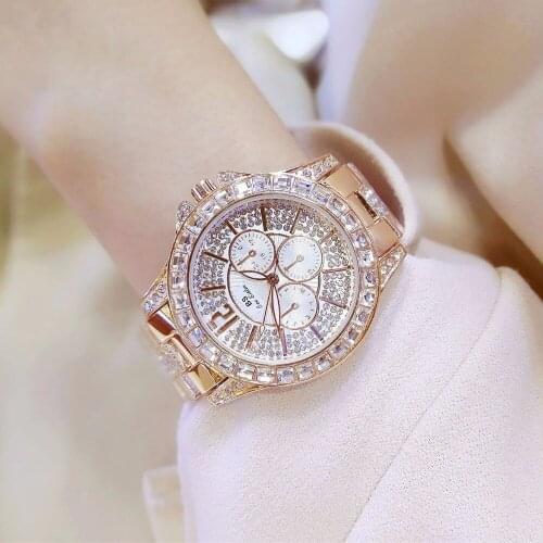Hot Sale Women Watches Top Brand Luxury Diamond Female Elegant Dress Watches Ladies Wristwatch Relogios Femininos saat Clock ZDJ