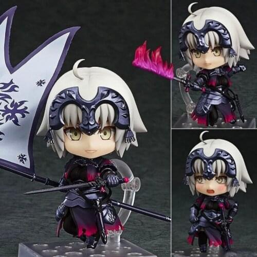 10cm Anime Action Figure Fate/Grand Order Avenger Jeanne D'arc Alter 766# Q Version Joan of Arc Cute Kids Collectible Toys Doll