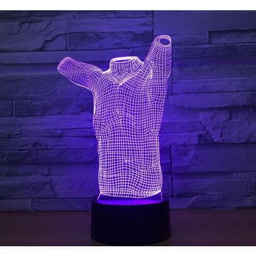 Human Body Shape Model Acrylic LED 3D Night light USB 7 Colors Touch 3D Lamp Desk Table Lamp Creative Toy Art Decor AbstractGift